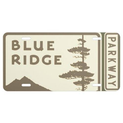 Blue Ridge Parkway shield License Plate