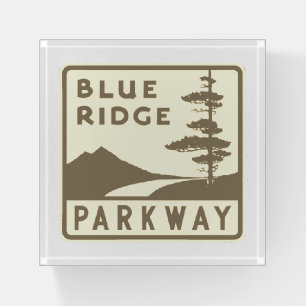 Blue Ridge Parkway shield Paperweight