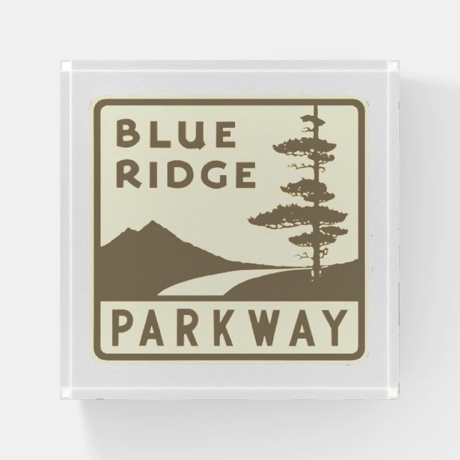 Blue Ridge Parkway shield Paperweight (Front)
