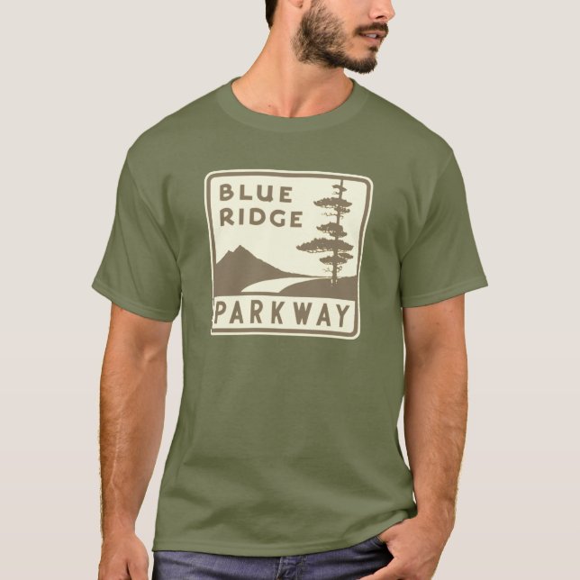 Blue Ridge Parkway shield T-Shirt (Front)