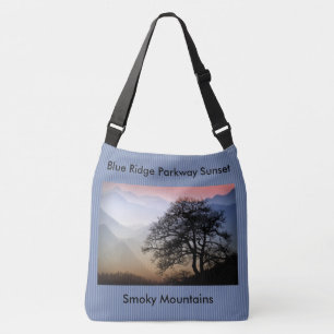 Blue Ridge Parkway Smokies Sunset Photo Crossbody Bag