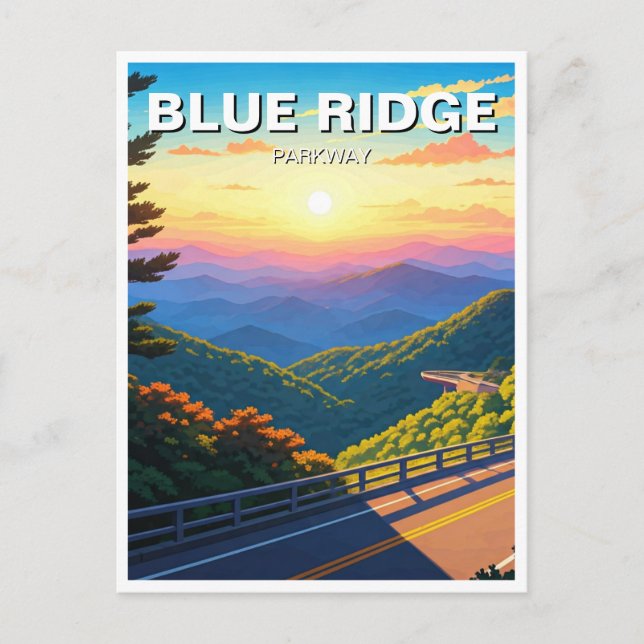 Blue Ridge Parkway Souvenir Postcard (Front)
