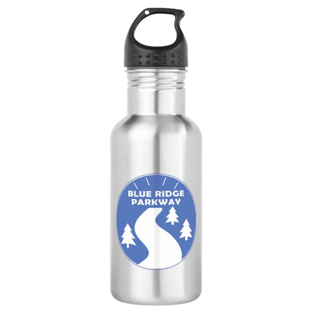 Blue Ridge Parkway Stainless Steel Water Bottle (Front)