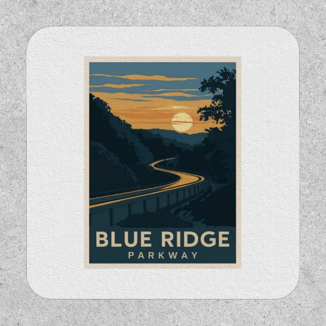 Blue Ridge Parkway Sunset Patch (Front)
