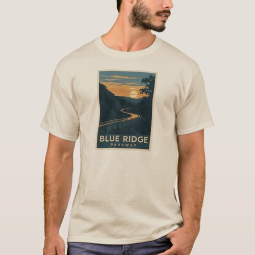 Blue Ridge Parkway Sunset T_Shirt