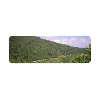Blue Ridge Parkway Sweeping Road Label
