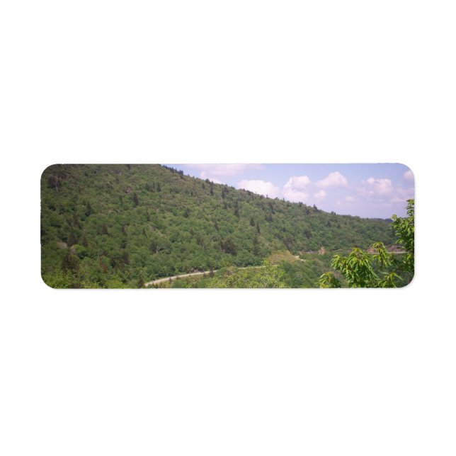 Blue Ridge Parkway Sweeping Road Label (Front)