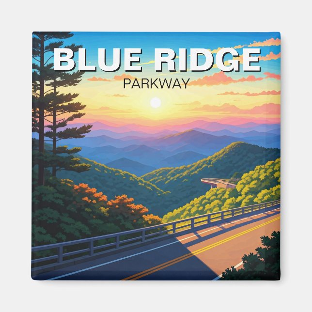 Blue Ridge Parkway Travel Magnet (Front)