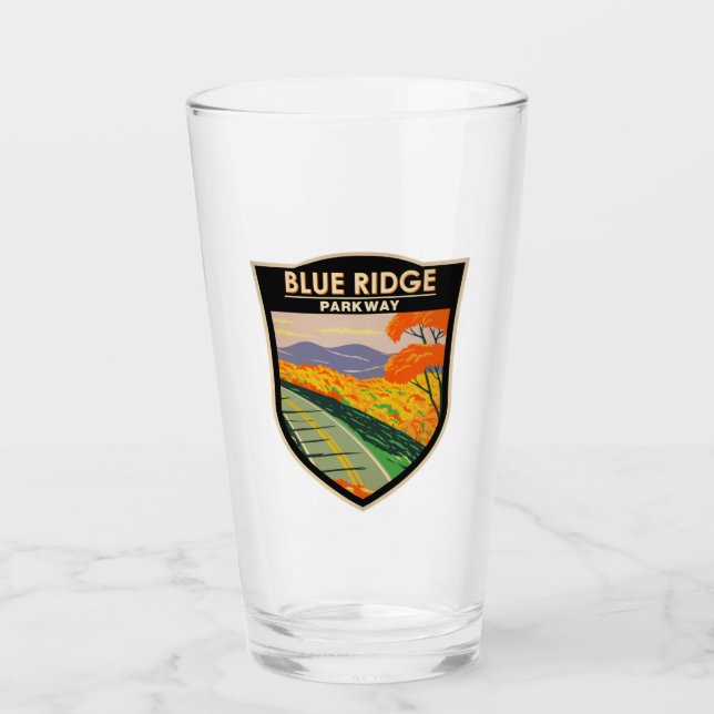 Blue Ridge Parkway Vintage Glass (Front)