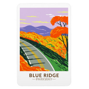 Blue Ridge Parkway Vintage Magnet