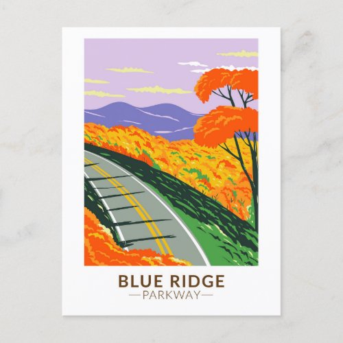 Blue Ridge Parkway Vintage Postcard