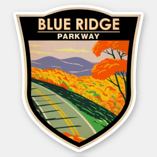 Blue Ridge Parkway Vintage Sticker