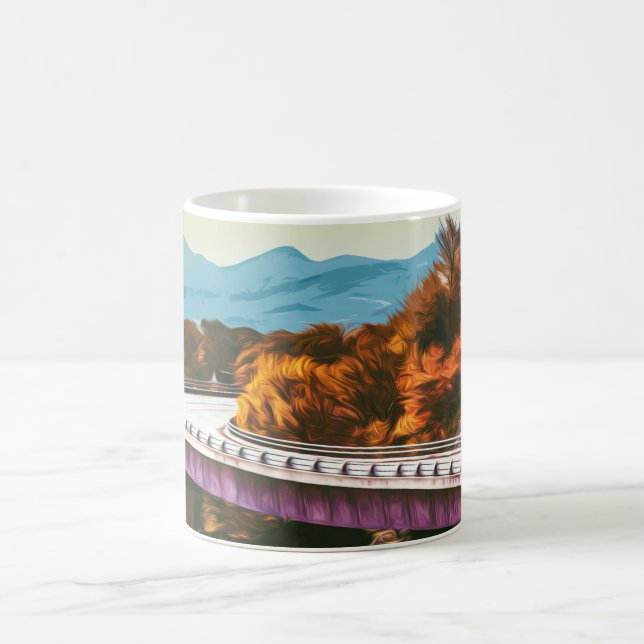 BLUE RIDGE PARKWAY - VIRGINIA - NORTH CAROLINA US COFFEE MUG (Center)