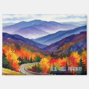 Blue Ridge Parkway Watercolor Magnet