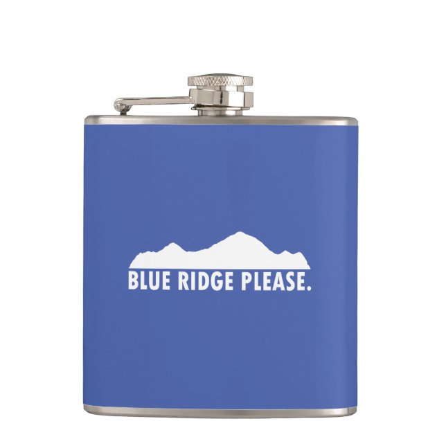 Blue Ridge Please Flask (Front)