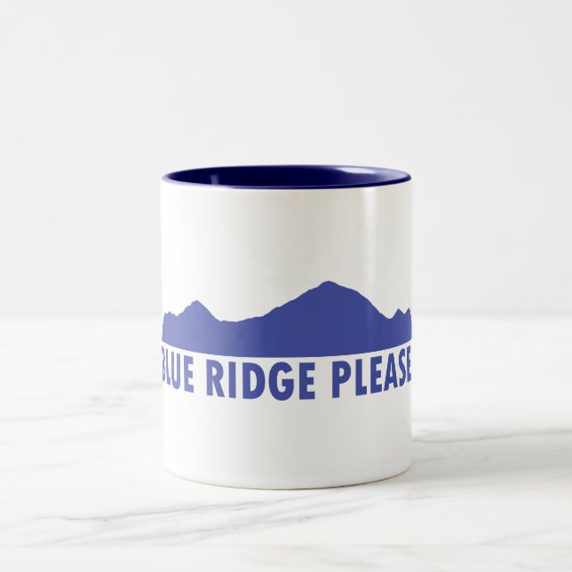 Blue Ridge Please Two-Tone Coffee Mug (Center)