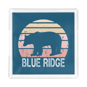 Blue Ridge Retro Bear Acrylic Tray