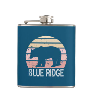 Blue Ridge Retro Bear Flask