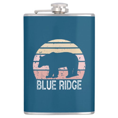 Blue Ridge Retro Bear Flask