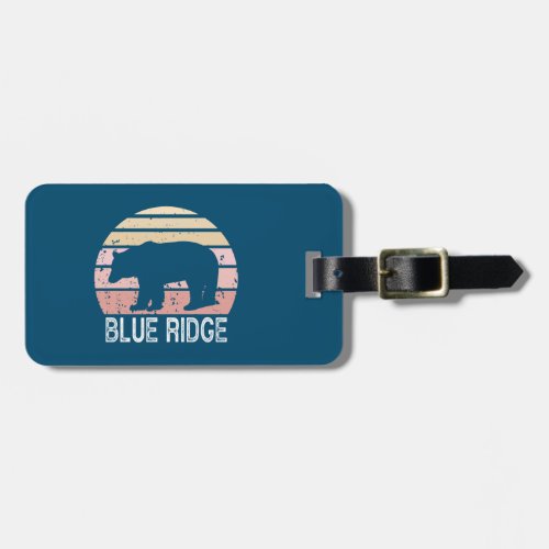 Blue Ridge Retro Bear Luggage Tag