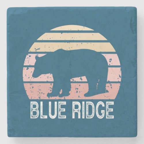 Blue Ridge Retro Bear Stone Coaster