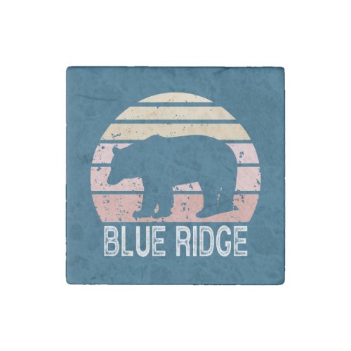 Blue Ridge Retro Bear Stone Magnet