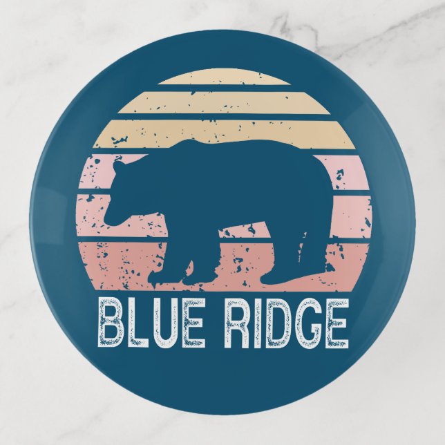 Blue Ridge Retro Bear Trinket Tray (Front)