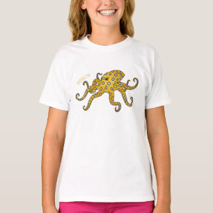 Blue-ringed octopus cartoon illustration T-Shirt