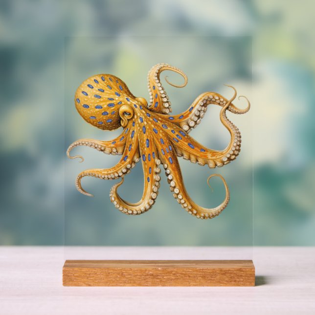 Blue-Ringed Octopus Desk Sign Sign (Neutral)