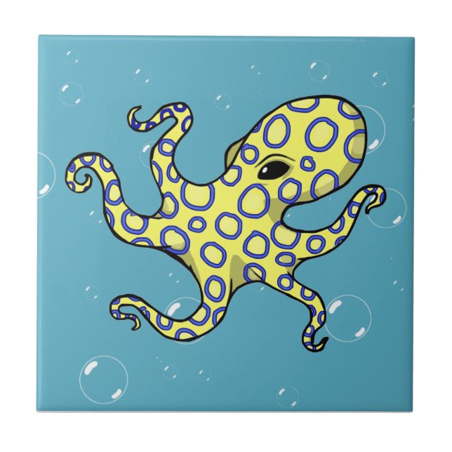 Blue Ringed Octopus Tile (Front)