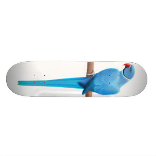Blue Ringneck Parrot Skateboard