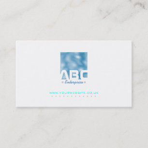 Blue Ripple / Ocean Waves Effect Business Card