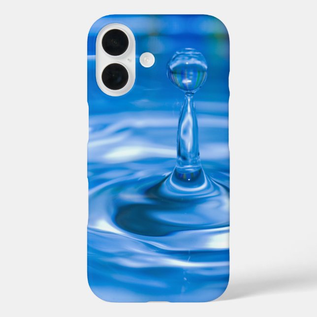 blue rippled water with droplet Case-Mate iPhone case (Back)