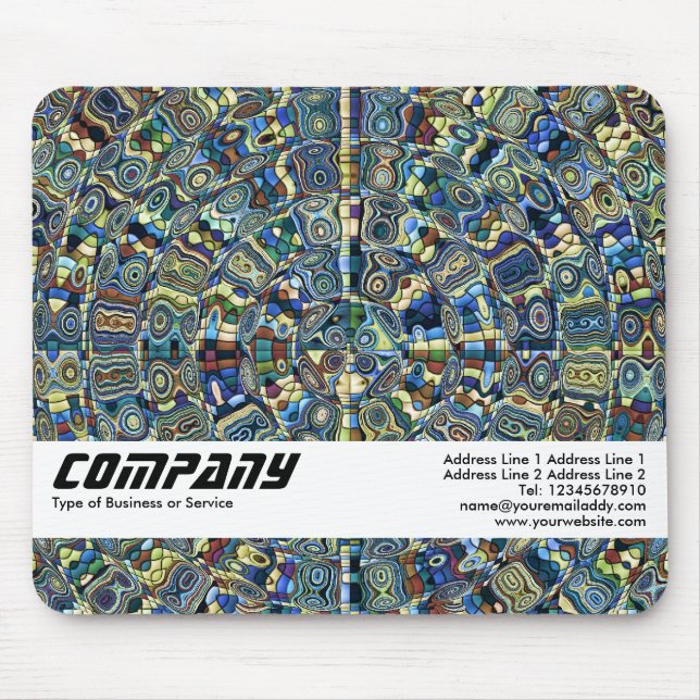 Blue Ripples, Business Mouse Pad (Front)