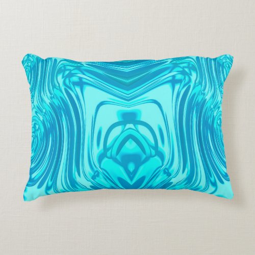  BLUE RIPPLES  Fractal Design  Accent Pillow
