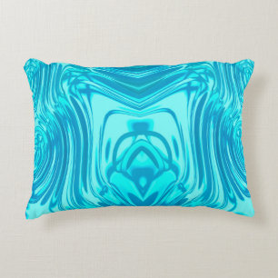 ~ BLUE RIPPLES ~ Fractal Design ~ Accent Pillow