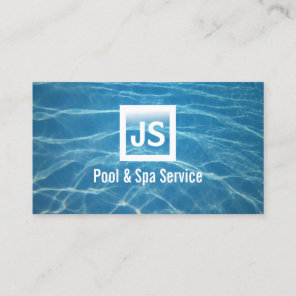 Blue Ripples Pool & Spa Swimming Business Card