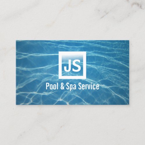 Blue Ripples Pool  Spa Swimming Business Card