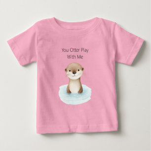 Blue River Cute Otter Baby T-Shirt