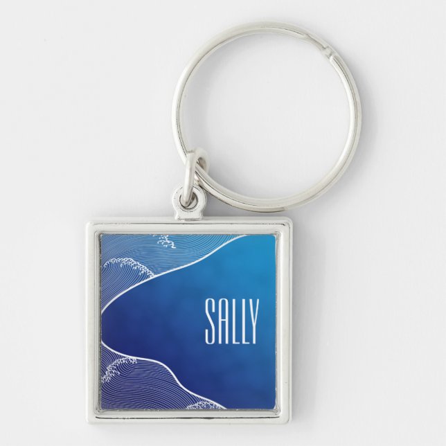 blue river keychain (Front)