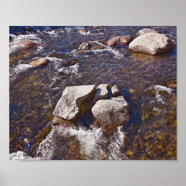 Blue River Pattern, Breckenridge Poster (Front)