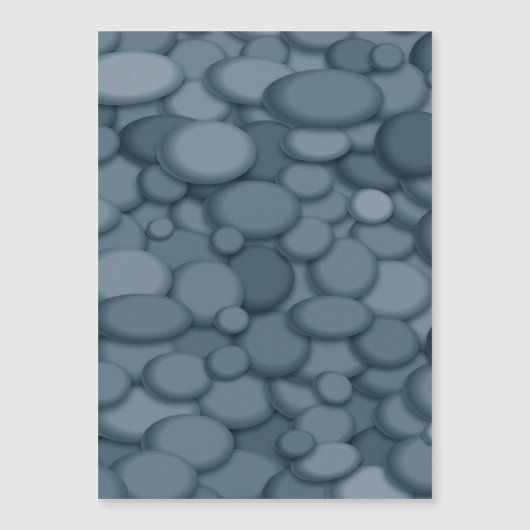 Blue River Rock Pebbles Art (Front)