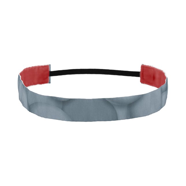 Blue River Rock Pebbles Art Athletic Headband (Front)