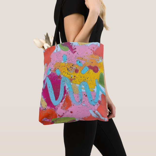 Blue River Tote Bag (Close Up)