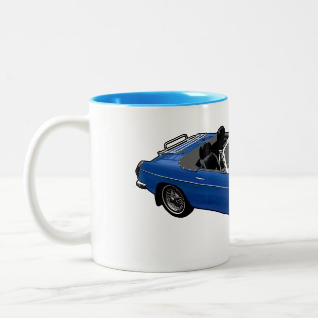 Blue roadster mug (Left)