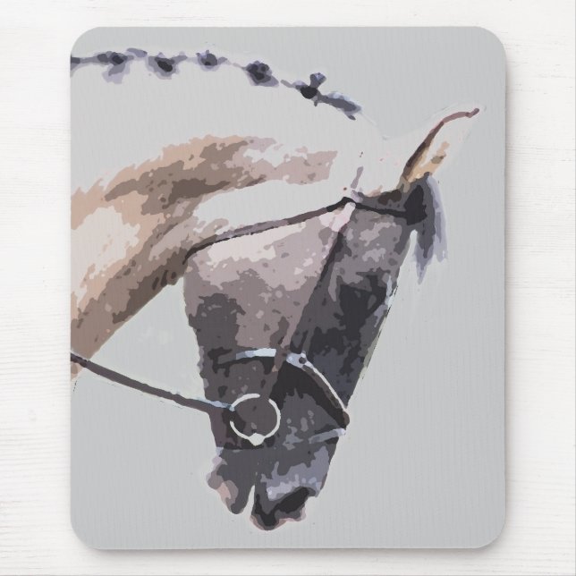 blue roan pinto paint horse mouse pad (Front)