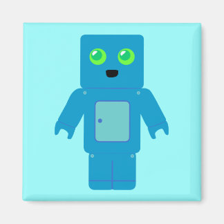 Blue Robot Magnet