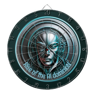 Blue Robot Mask - Rise of the AI dominioN Dart Board