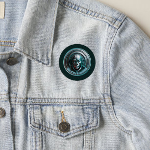 Blue Robot Mask - Rise of the AI dominioN Patch