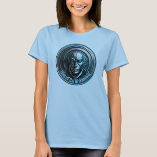 Blue Robot Mask - Rise of the AI dominioN T-Shirt